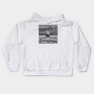 Only In Montana - Black And White Kids Hoodie